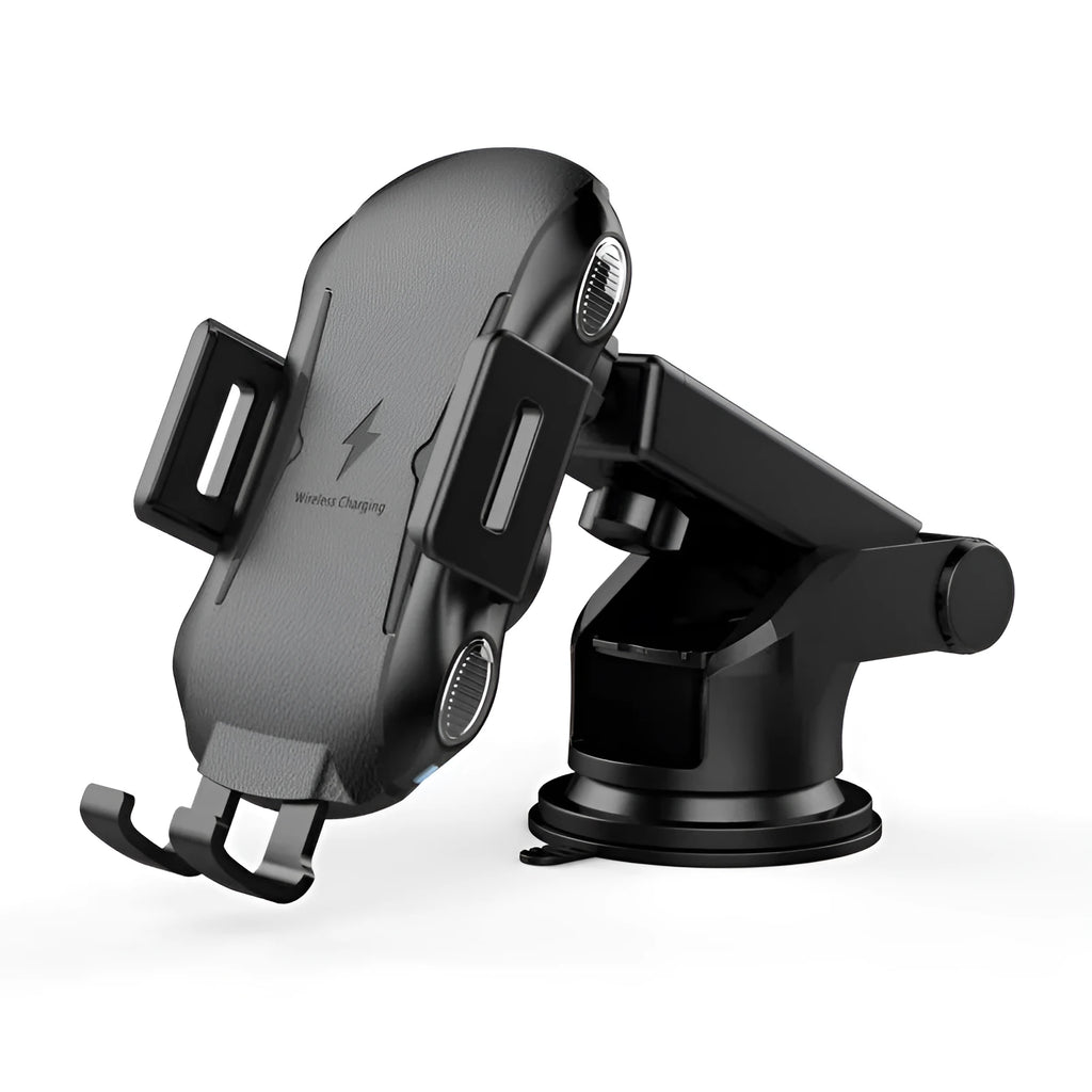 GY-C20 black touch car wireless charger with sucker mount on windscreen