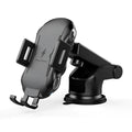 GY-C20 black touch car wireless charger with sucker mount on windscreen
