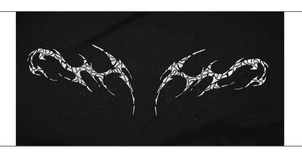 Men's black slim-fit mesh long-sleeve bottoming shirt laid flat, showing texture.