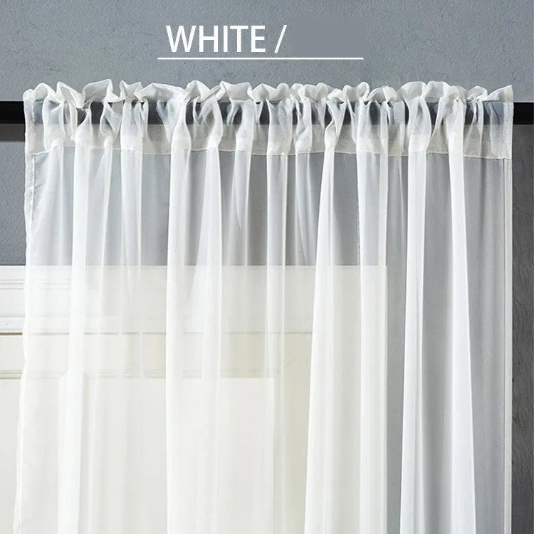 Modern simple black cotton linen blend vertical curtain measuring 150cm by 250cm