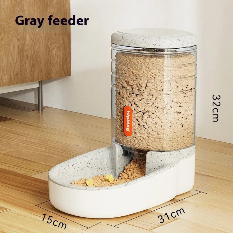 Large 3.8L automatic pet water fountain for cats and dogs in grey, blue, pink, or green colour