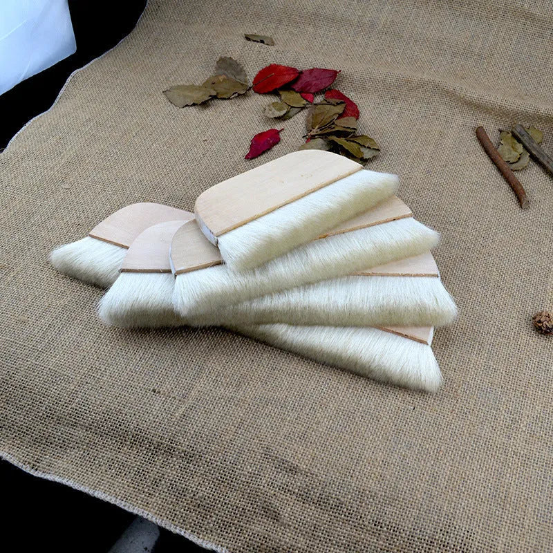 Wool brush for art mounting paste board shading available in four size options