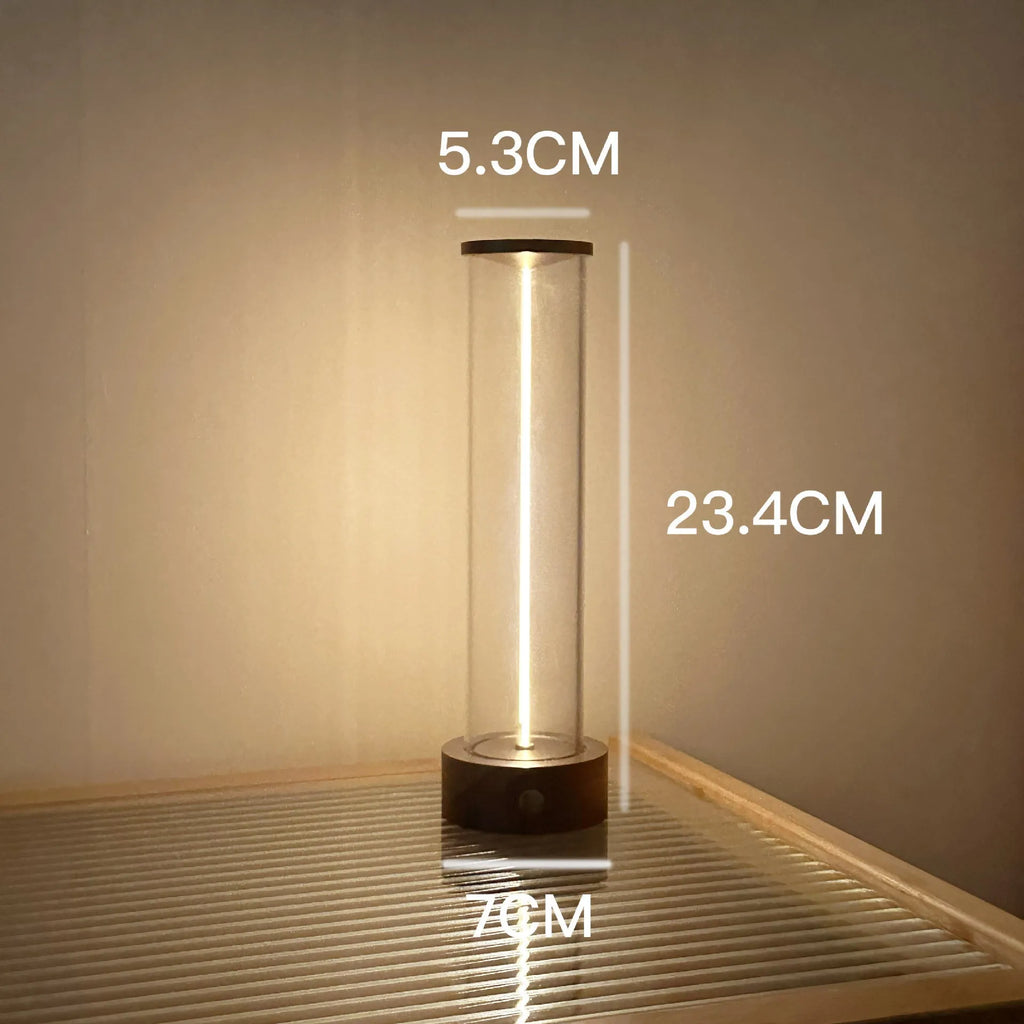 USB charging LED line glass magnetic suction light strip with modern design