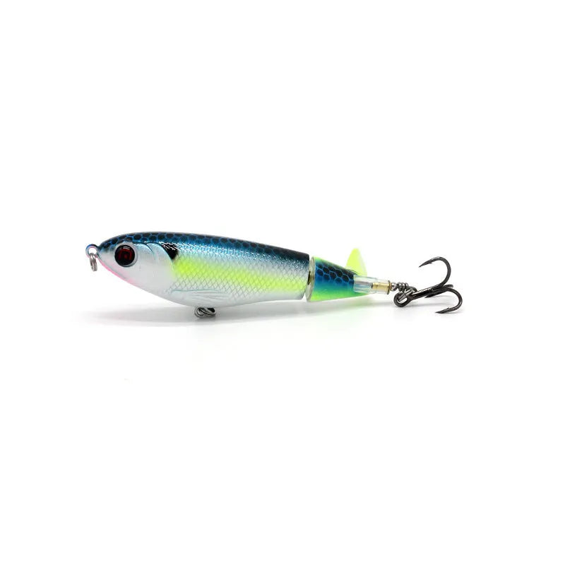 7.5cm bionic artificial fishing swimbait lure on a hook