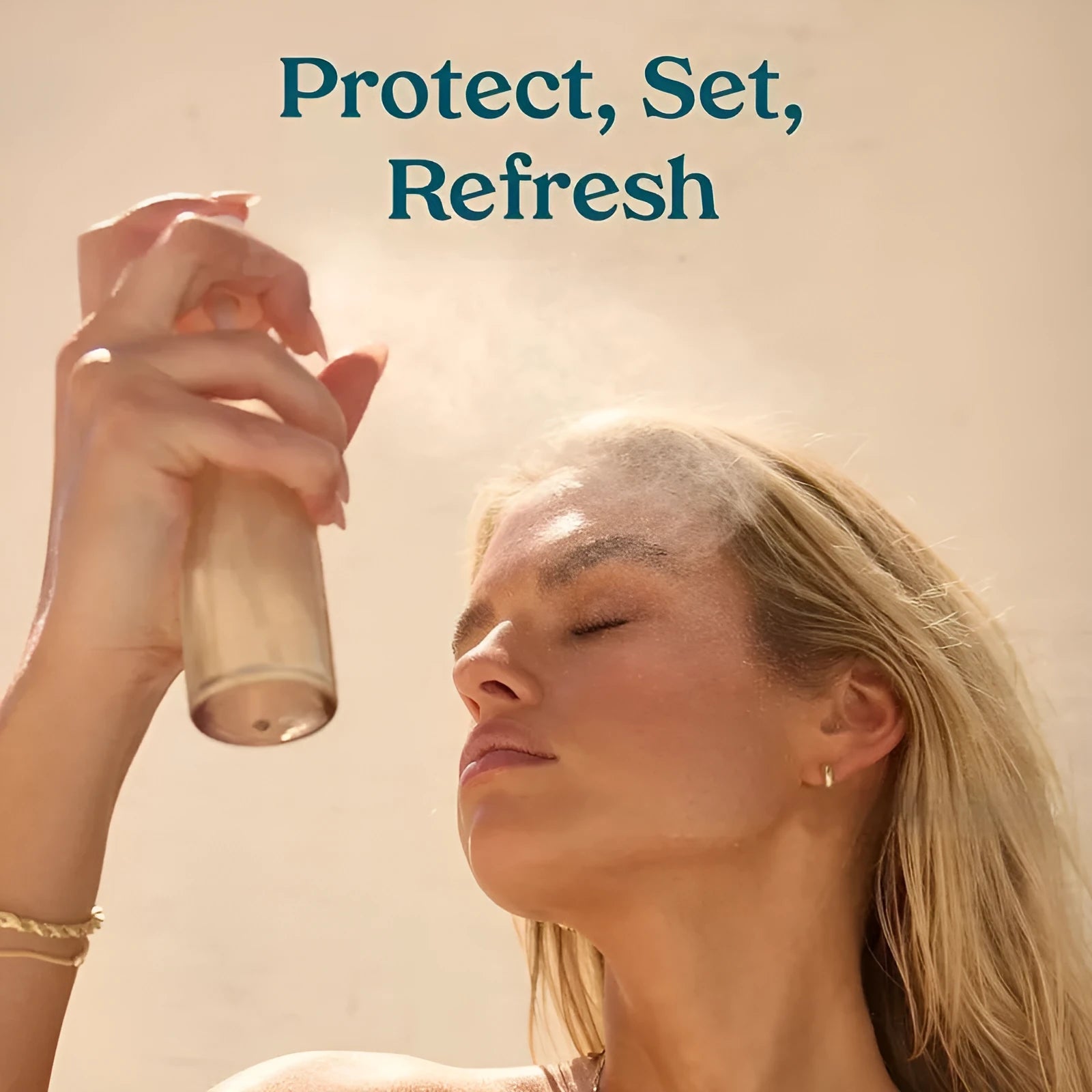 75ml makeup setting spray bottle with moisturising formula and standard spray nozzle