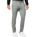 Men's slim-fit tapered chino trousers in cotton blend fabric showing Army Green colour option