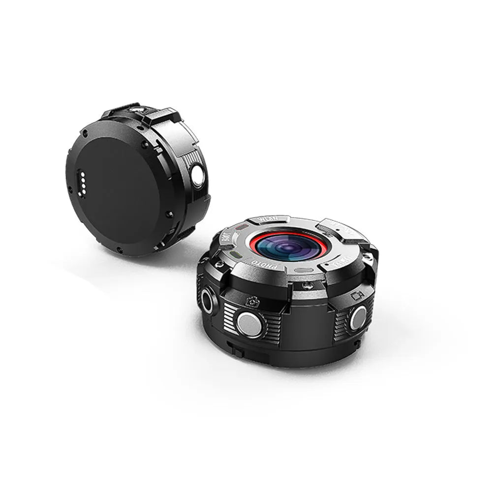 Black waterproof sports digital camera measuring 290mm with 8MP resolution