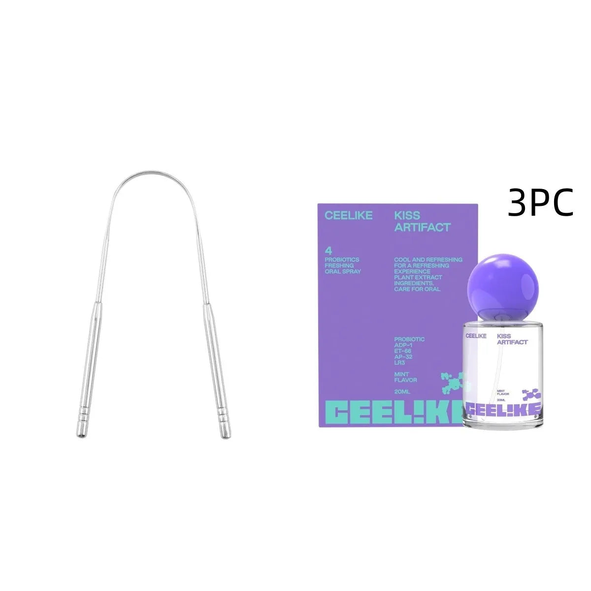 20ml probiotic oral care spray bottle with refillable design for portable breath freshness