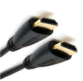 Gold-plated HDMI cable with male connectors for HDTV and gaming systems