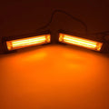 Drag Two Middle Net yellow vehicle strobe warning light with aluminium and PC housing.