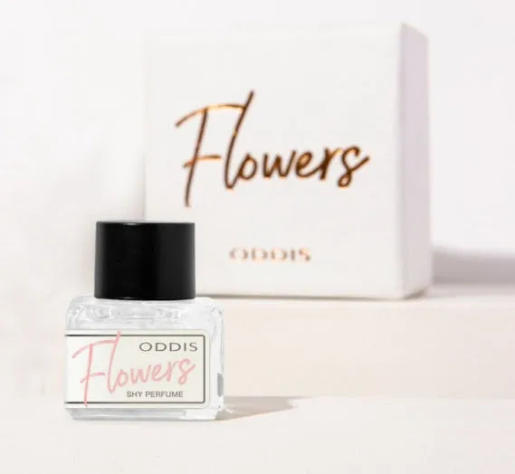 Garden private perfume 5ml roll-on in black bottle with rose, peach, sweet, and violet fragrance options