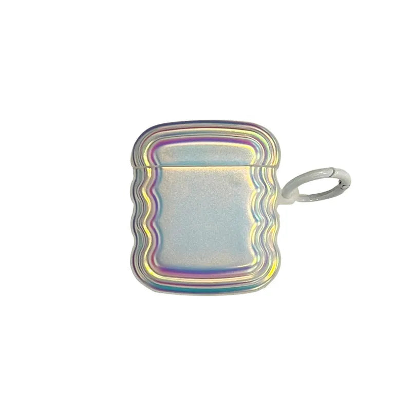 Colourful magic laser and ring design silicone protective case for AirPods Pro 2 and other models