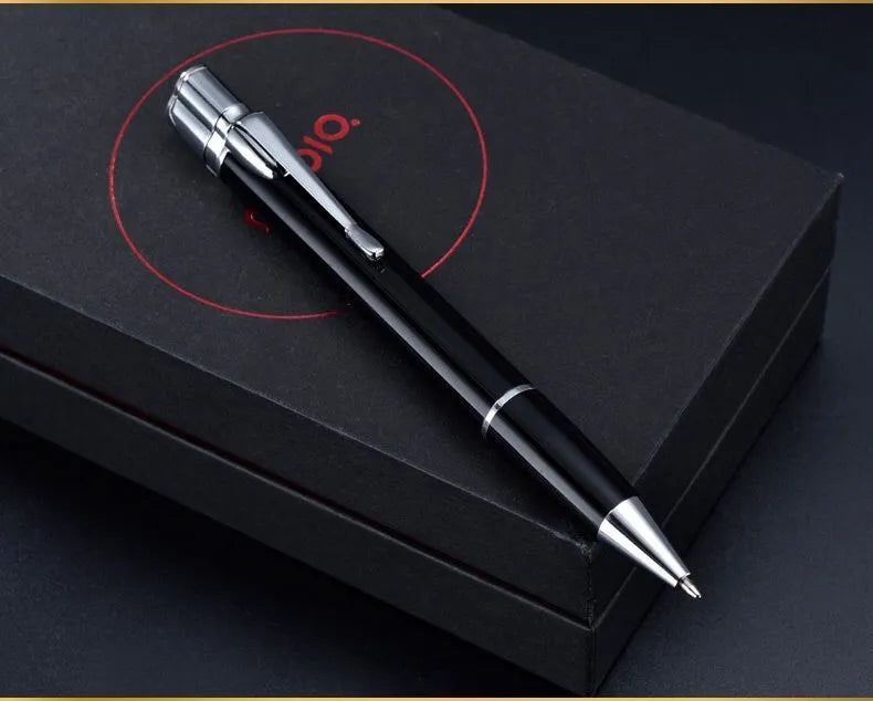 Metal refillable jet flame lighter pen with keychain in assorted colours