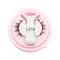 Set of reusable waterproof false eyelashes with glue-free design in five style specifications