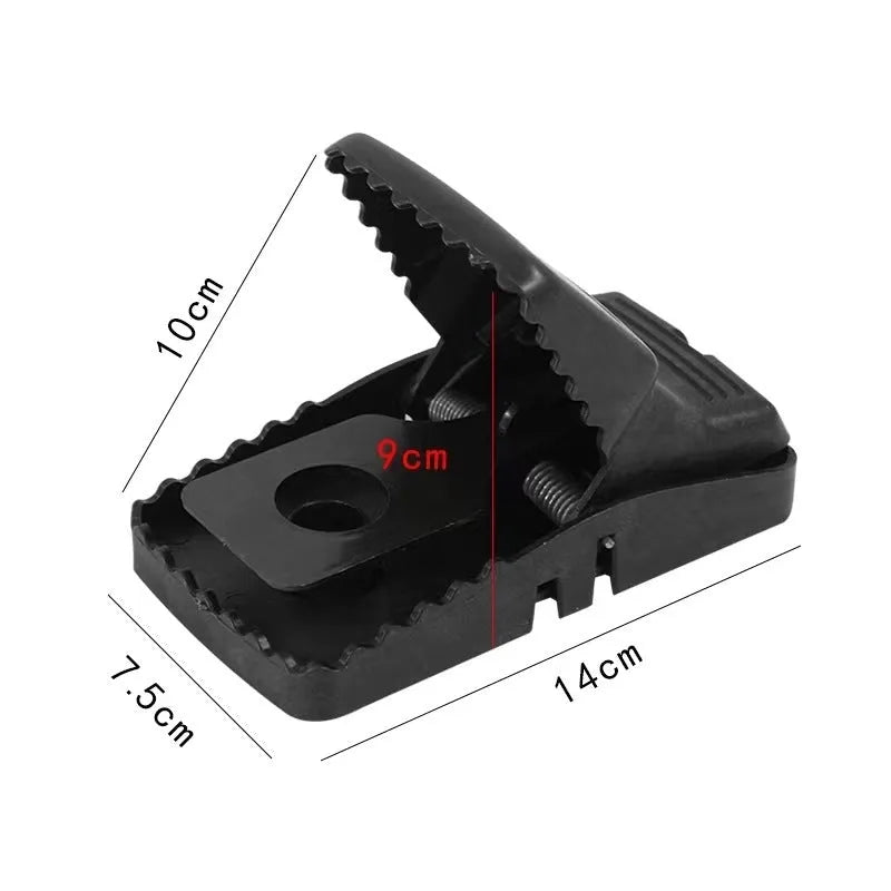 Indoor automatic mouse cage trap in metal and plastic construction with small medium large size options