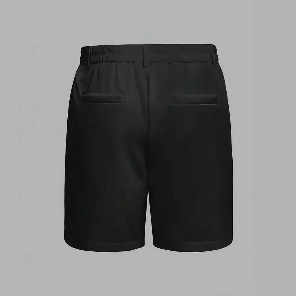 Men's cotton blend micro-elastic casual sports shorts in straight leg Korean style
