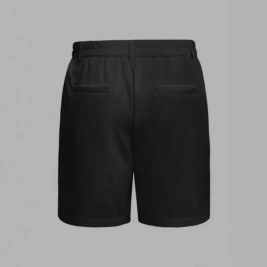 Men's cotton blend micro-elastic casual sports shorts in straight leg Korean style