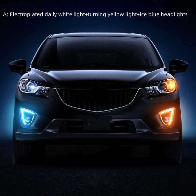 Mazda CX-5 daytime running light LED lamp unit with electroplated housing.