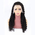 Deep wave lace front wig human hair 13x4 half lace full hand weaving long length
