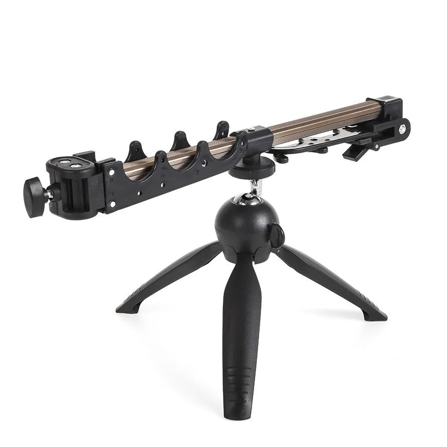 Aluminium alloy ice fishing triangle rod holder with tripod base
