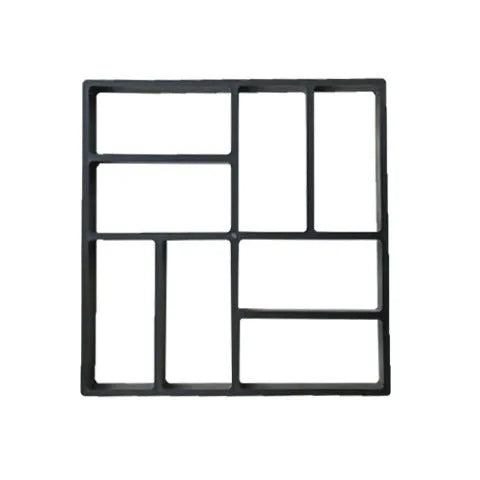 Plastic paving mould for DIY concrete garden path, available in multiple sizes and styles