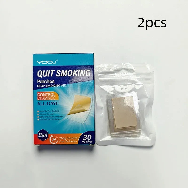 Box of 30 plant extract nicotine replacement therapy patches for smoking cessation