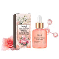 30ml rose essential oil in glass bottle with dropper for facial skincare