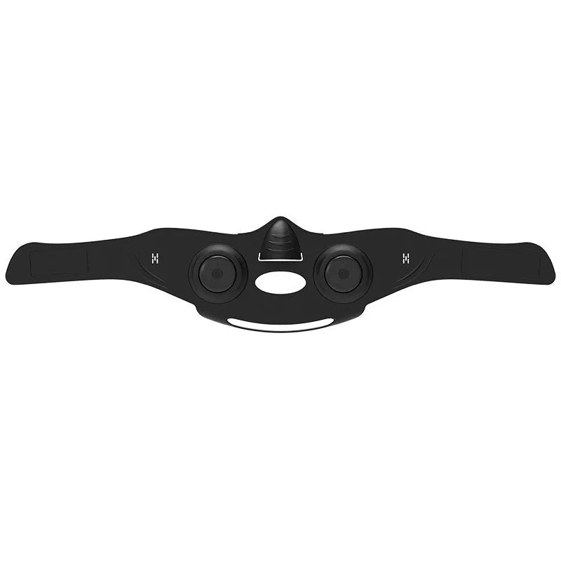 Black photon facial mask beauty device with USB connection cable and adjustable settings