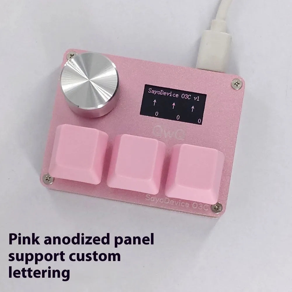 Hall effect magnetic axis numeric keyboard with IPS screen, programmable knob, and RGB backlighting