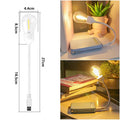 USB rechargeable folding tungsten night light with warm white glow