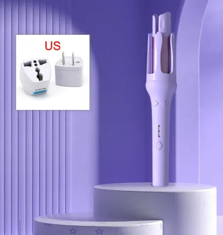 32mm automatic hair curler in white or Chigo colour options with wired AC power adapter