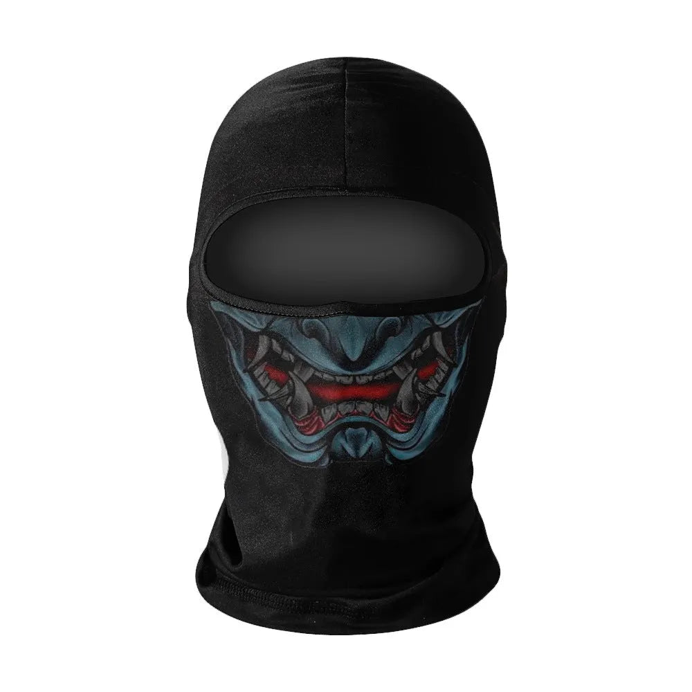 Men's summer breathable full face sun protection quick-drying ice silk polyester balaclava