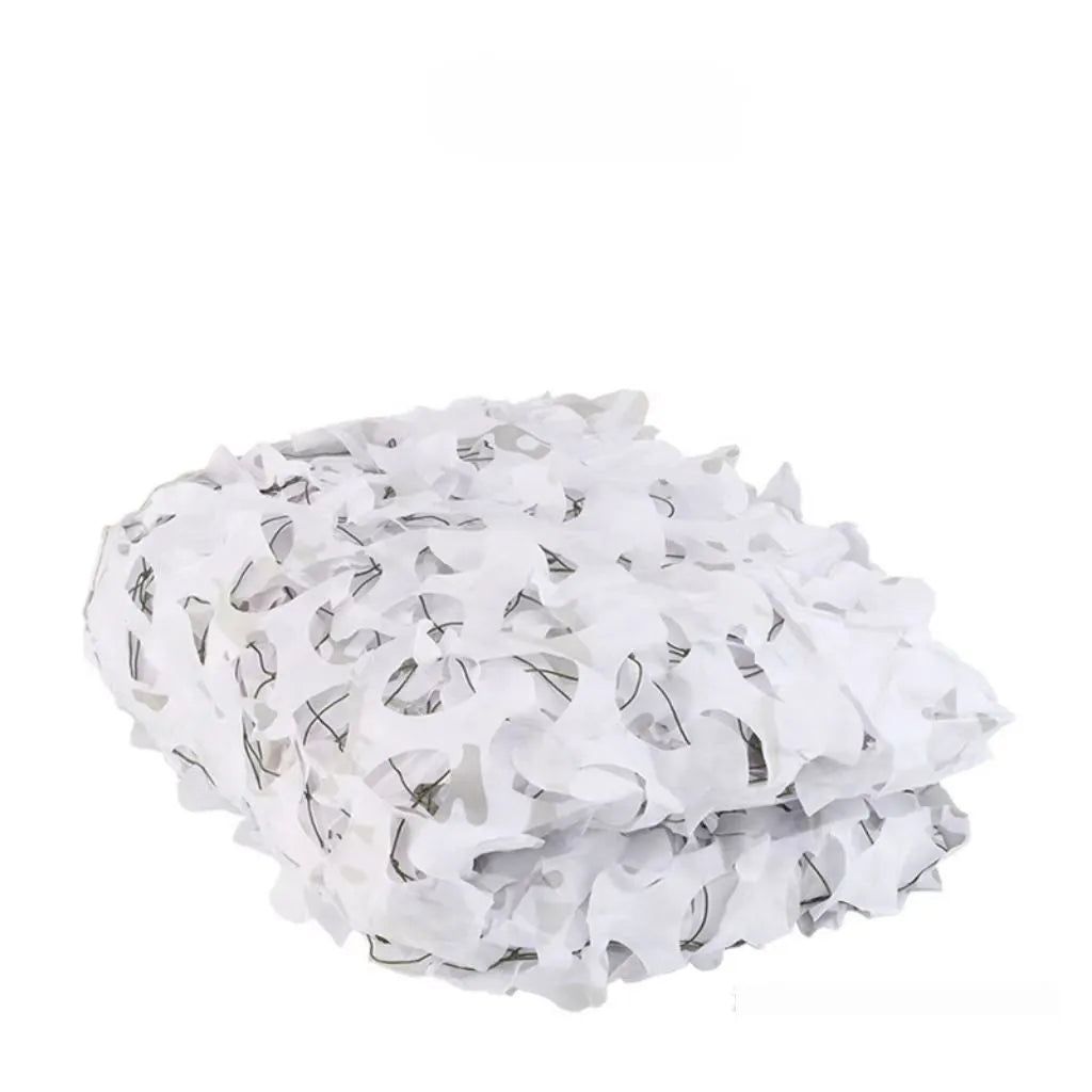 Green camouflage net cover set showing multiple pattern options for outdoor military and civilian use