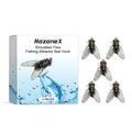Five small, biomimetic insect-shaped soft fishing lures measuring 1.5cm, made from TPR and silicone.