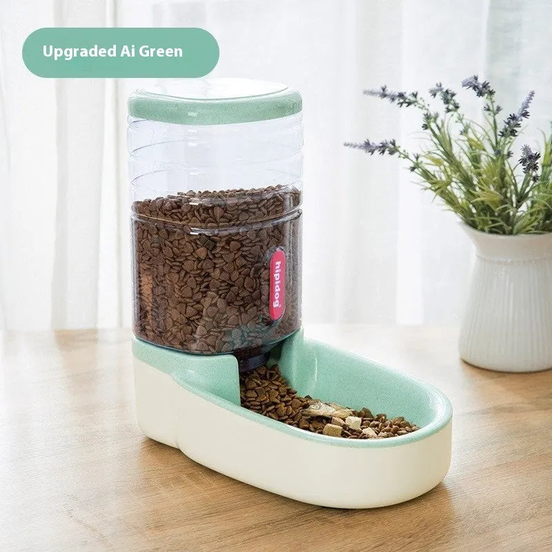 Large 3.8L automatic pet water fountain for cats and dogs in grey, blue, pink, or green colour