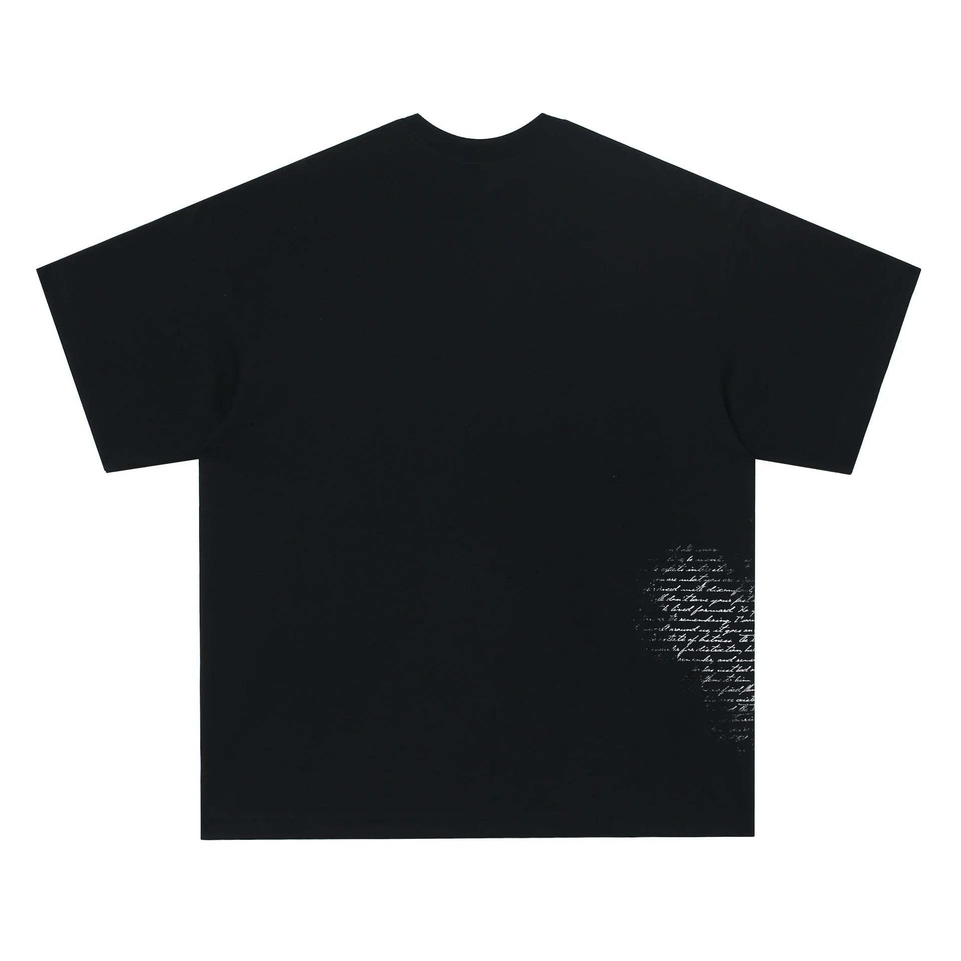 American retro hip hop gothic T-shirt in pure cotton with letter pattern design