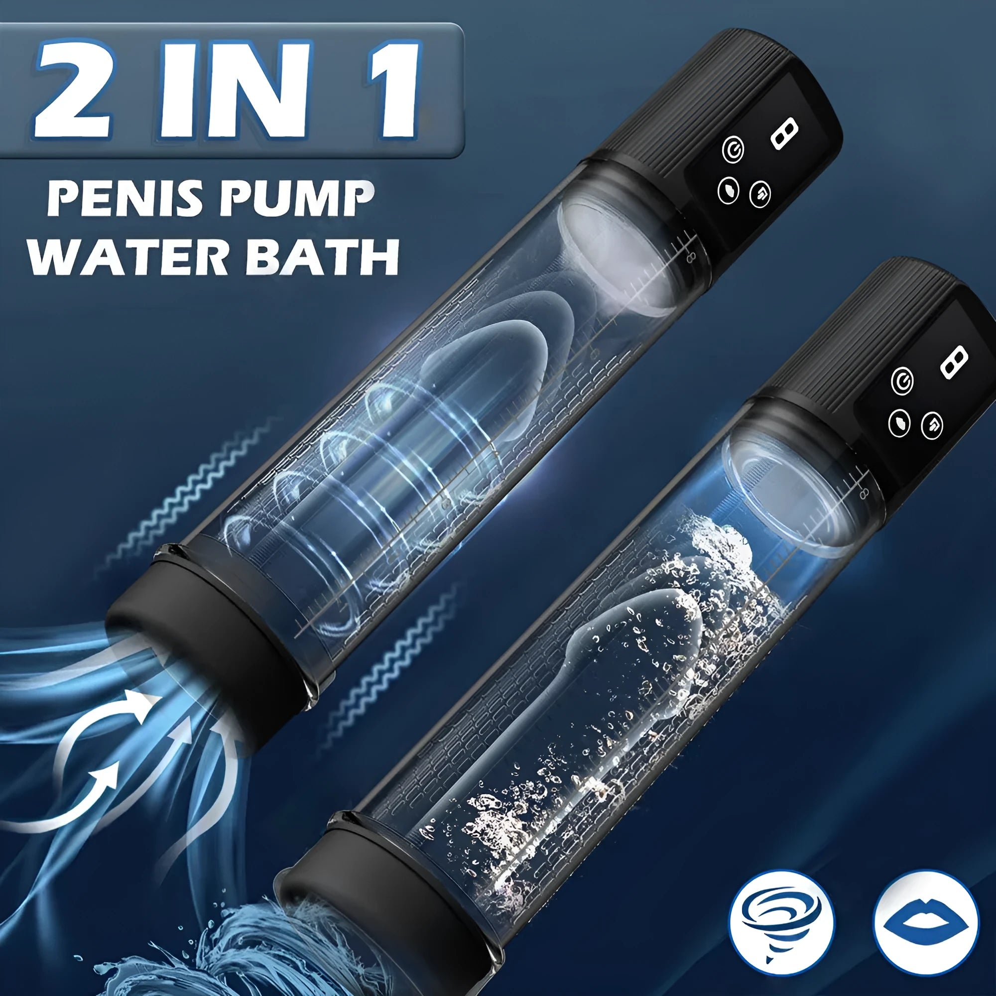 Diqiao coloured male masturbation device with electric pump for negative pressure stretching exercise.