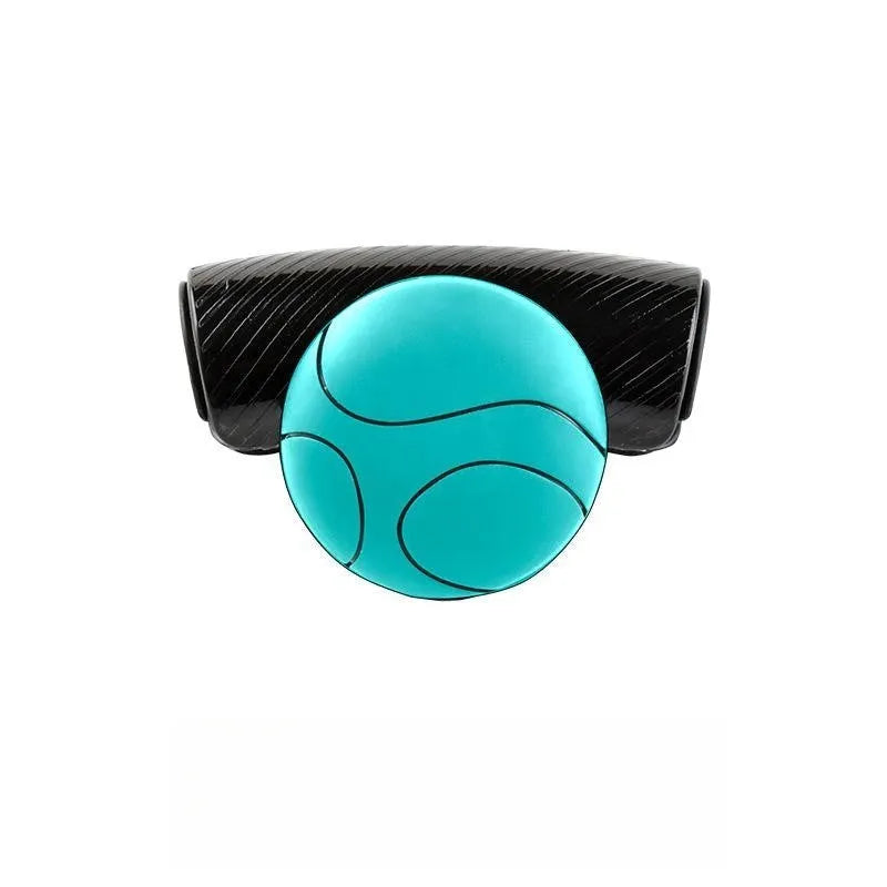 Black silicone steering wheel assist ball with metal bearing mechanism for single hand driving