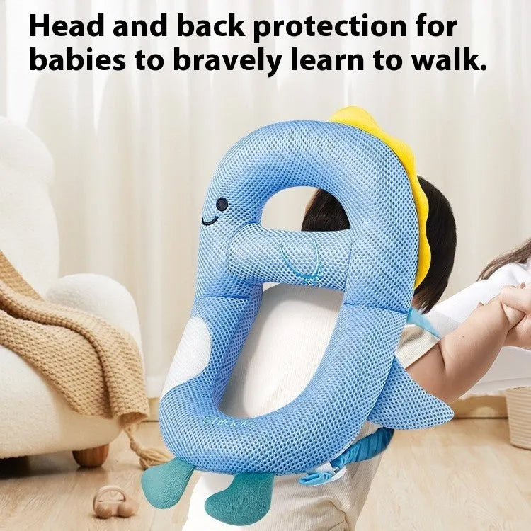 Cartoon anti-collision baby pillow in dinosaur design for toddler fall protection