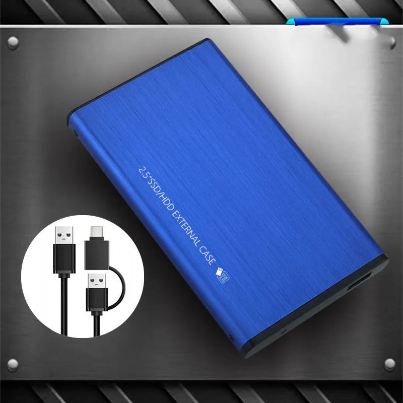 2.5 inch SATA to USB 3.0 hard drive enclosure in black aluminium finish