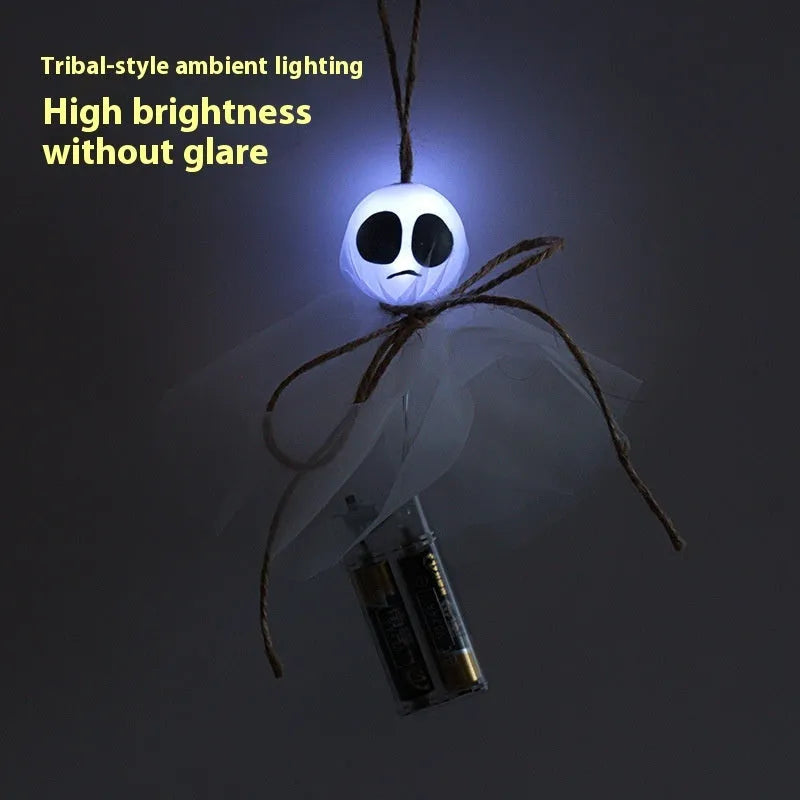 Halloween ghost festival LED lighting chain with 20 colourful beads for venue decoration