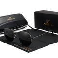 Men's classic round-frame sunglasses with a metal build in a black colour option.
