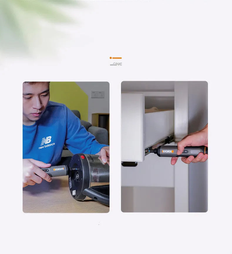 WORX WX240 3.6V cordless handheld electric screwdriver with variable speed and torque control