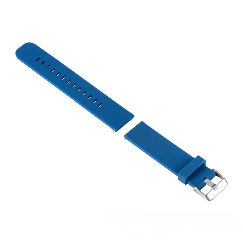 Garmin Forerunner 245 silicone replacement strap in seven colour options with straight buckle
