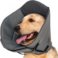 Adjustable pet sterilization collar shown in three sizes with double and single layer construction options