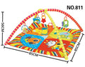 Velvet baby play mat with animal design for crawling and floor games