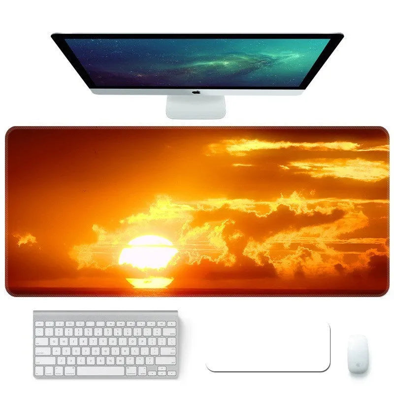 Creative student desktop keyboard pad with non-slip rubber base and wrist guard in multiple colour and size options.