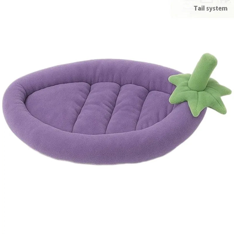 Removable washable dog mat in five sizes with orange, purple, brown, or grey cloth cover