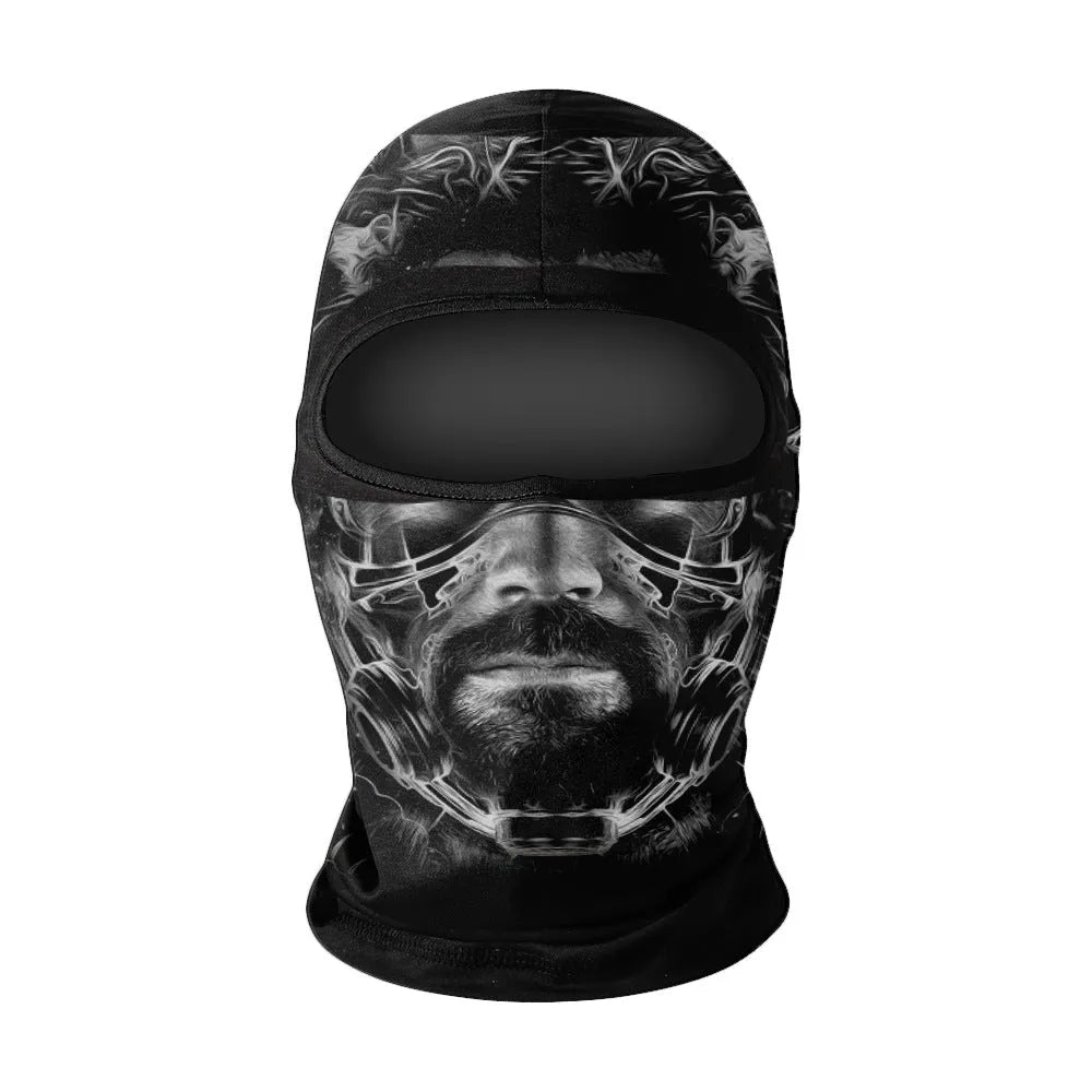 Men's summer breathable full face sun protection quick-drying ice silk polyester balaclava