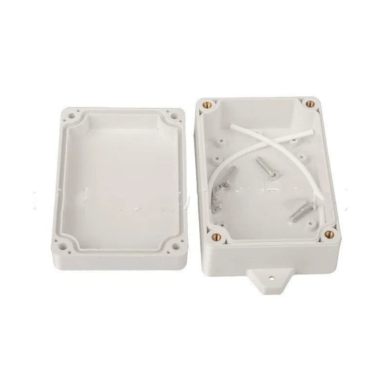 F4B-1 model black ABS plastic waterproof instrument enclosure, 100mm by 68mm by 40mm.
